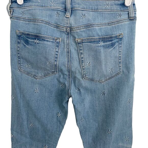 Loft Flower Blue Jeans Sz 28/6 - Picture 3 of 10